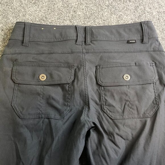 Prana Pants Womens 4 Short Gray Halle Pant II Straight Fit Stretch Hiking Gorp - Picture 1 of 14